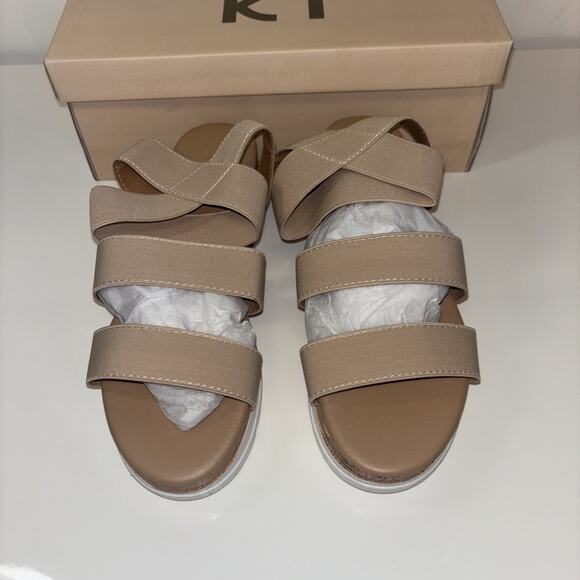 Yoki Womens Brenda Beige Tan Ankle Strap Sandals Sz 7.5 Neutrals Boho Spring NEW - Picture 5 of 9